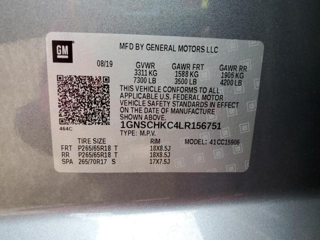 2020 CHEVROLET SUBURBAN C - 1GNSCHKC4LR156751