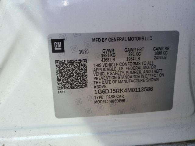 2021 CADILLAC CT4 LUXURY - 1G6DJ5RK4M0113586