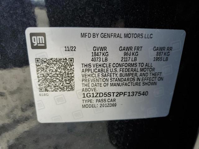 2023 CHEVROLET MALIBU LT - 1G1ZD5ST2PF137540