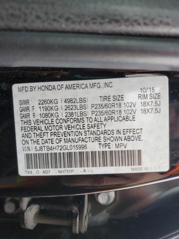 2016 ACURA RDX ADVANC 5J8TB4H72GL015996