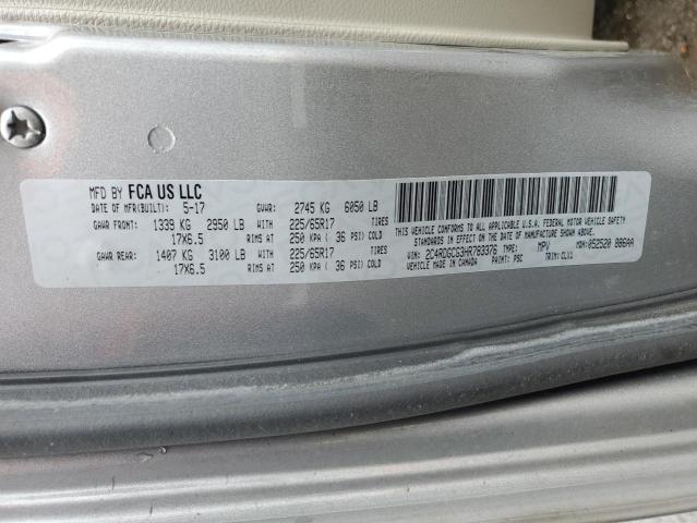 2017 DODGE GRAND CARA - 2C4RDGCG3HR783376