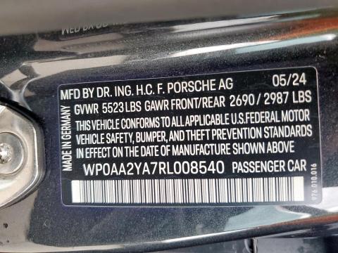 2024 PORSCHE PANAMERA B WP0AA2YA7RL008540