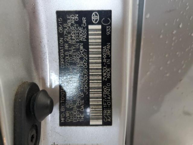 2015 TOYOTA PRIUS - JTDKN3DU5F0472017
