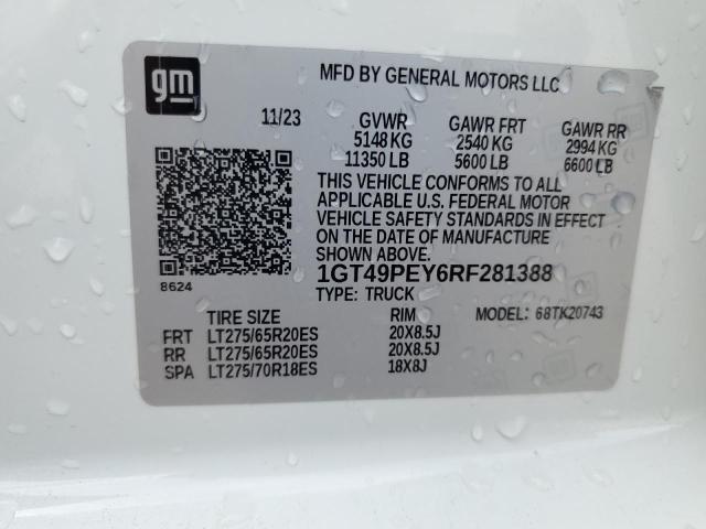 2024 GMC SIERRA K25 1GT49PEY6RF281388