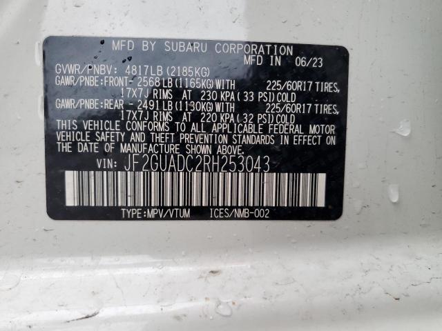 2024 SUBARU CROSSTREK - JF2GUADC2RH253043