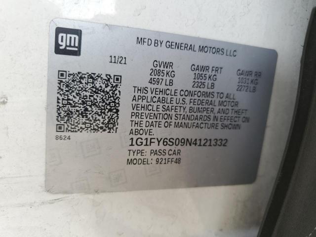 2022 CHEVROLET BOLT EUV L - 1G1FY6S09N4121332
