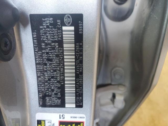 2019 TOYOTA CAMRY L - 4T1B11HK2KU745762