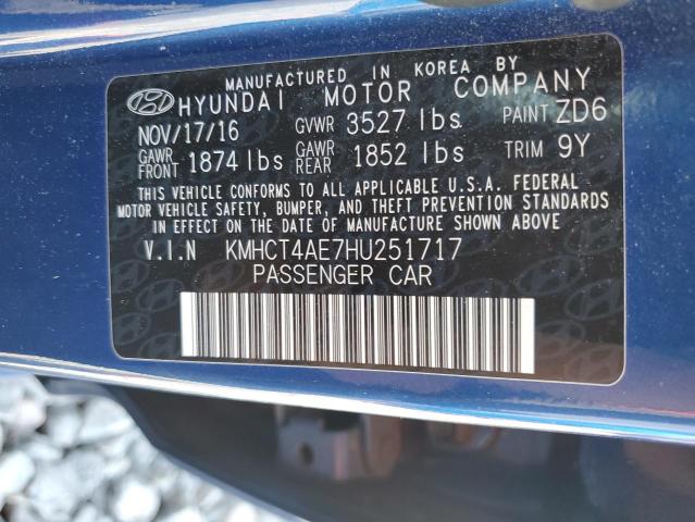 2017 HYUNDAI ACCENT SE - KMHCT4AE7HU251717