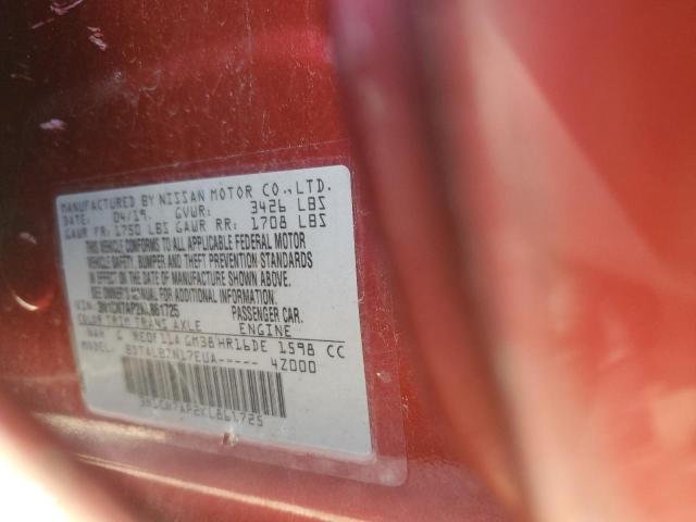 2019 NISSAN VERSA S - 3N1CN7AP2KL861725