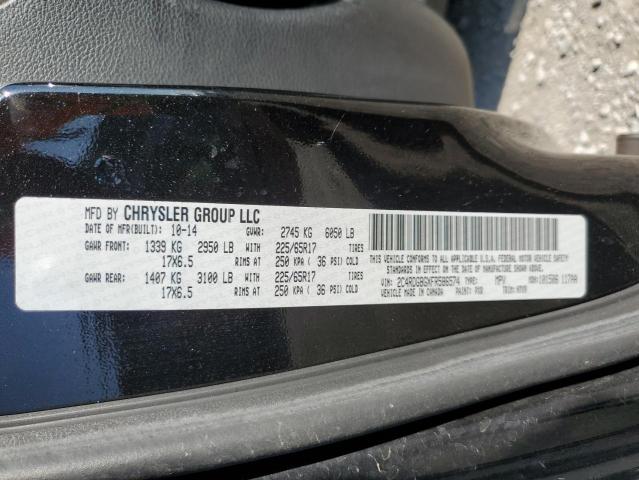 2015 DODGE GRAND CARA - 2C4RDGBGXFR586574