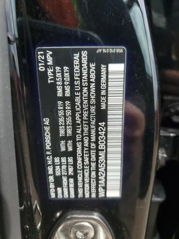 2021 PORSCHE MACAN - WP1AA2A53MLB03424