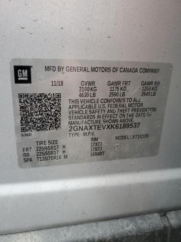 2019 CHEVROLET EQUINOX LT - 2GNAXTEVXK6189537