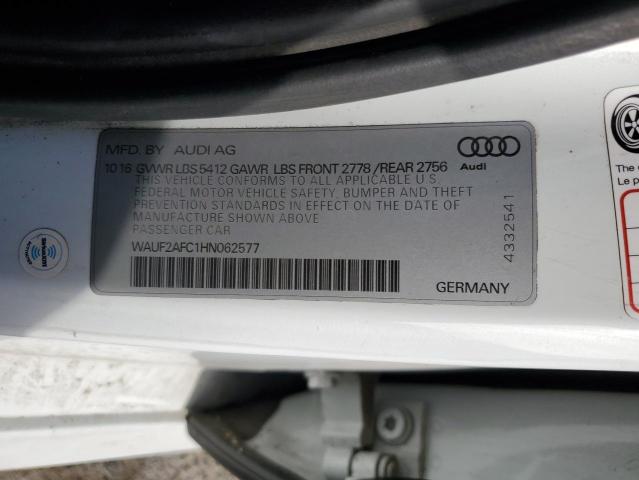 2017 AUDI A6 PREMIUM - WAUF2AFC1HN062577
