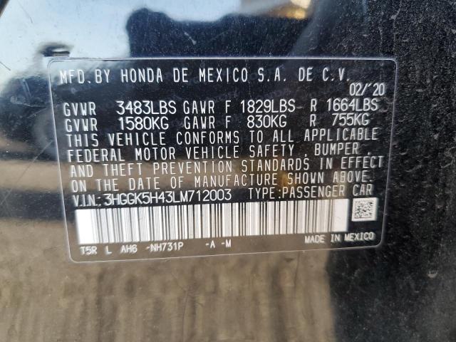 2020 HONDA FIT LX - 3HGGK5H43LM712003