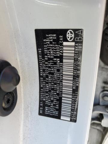 2017 TOYOTA COROLLA L - 5YFBURHE2HP696038