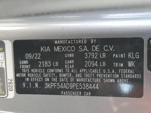 2023 KIA FORTE GT L 3KPF54AD9PE538444