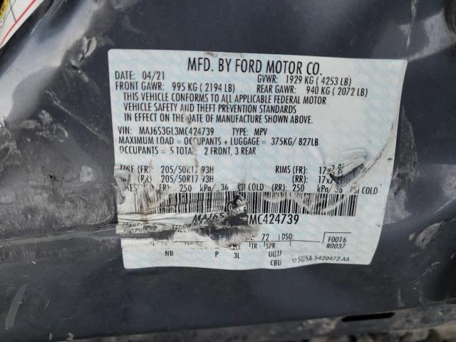 2021 FORD ECOSPORT S - MAJ6S3GL3MC424739