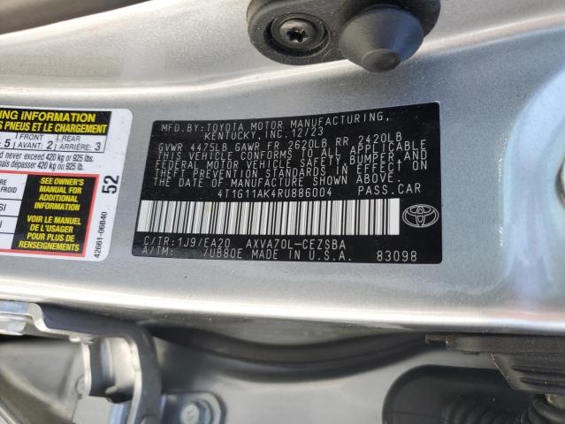 2024 TOYOTA CAMRY SE N - 4T1G11AK4RU886004