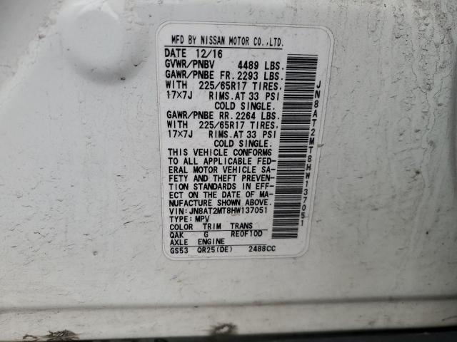 2017 NISSAN ROGUE - JN8AT2MT8HW137051