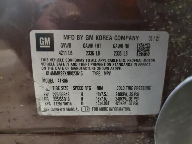 2022 BUICK ENCORE GX - KL4MMBS2XNB023615