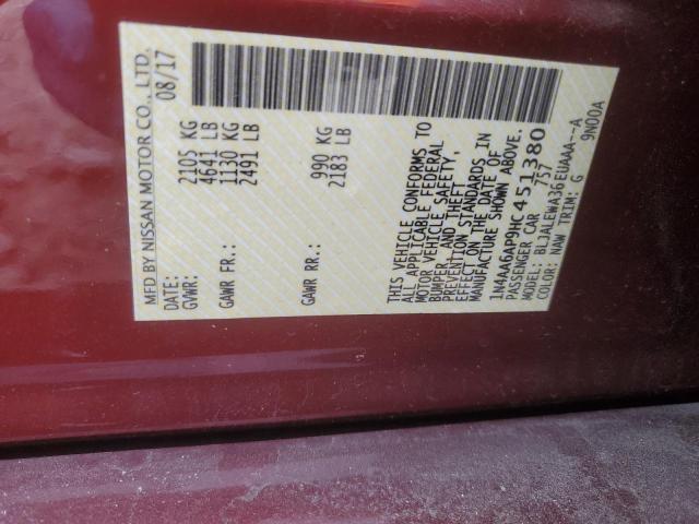 2017 NISSAN MAXIMA 3.5 - 1N4AA6AP9HC451380