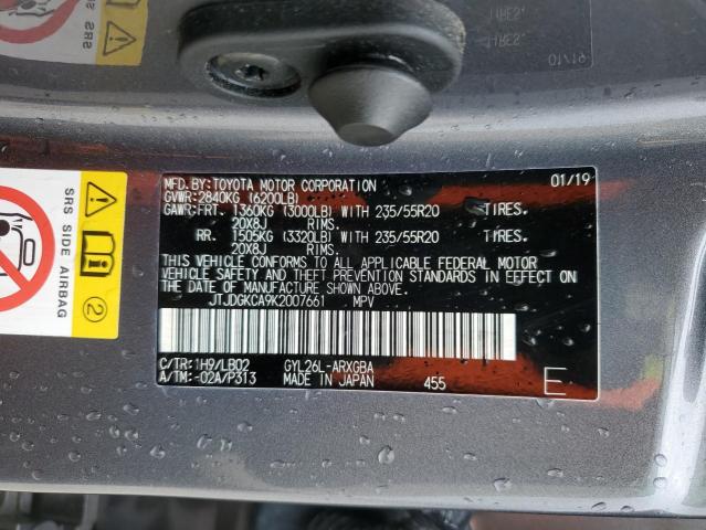 2019 LEXUS RX 450H L JTJDGKCA9K2007661