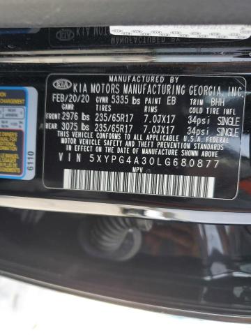 2020 KIA SORENTO L - 5XYPG4A30LG680877