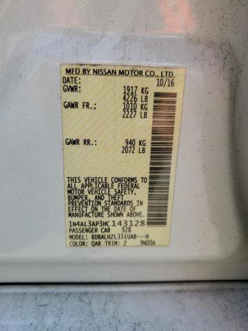2017 NISSAN ALTIMA 2.5 - 1N4AL3AP3HC143128