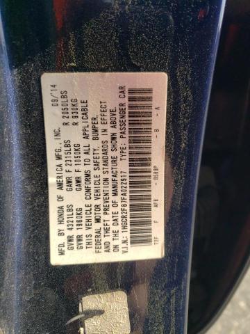 2015 HONDA ACCORD EXL - 1HGCR2F87FA022917