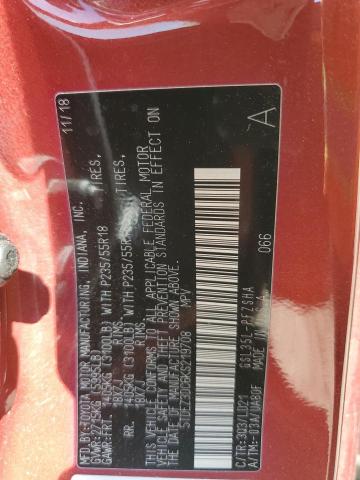 2019 TOYOTA SIENNA SE 5TDEZ3DC6KS219708