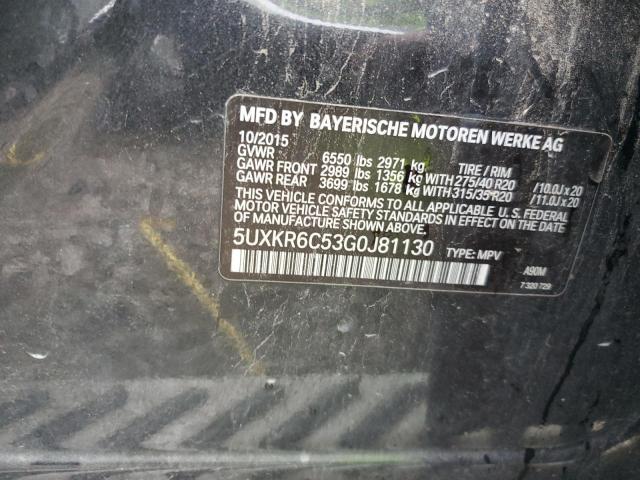 2016 BMW X5 XDRIVE5 - 5UXKR6C53G0J81130