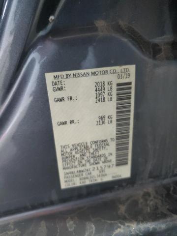 2019 NISSAN ALTIMA S 1N4BL4BW2KC215797