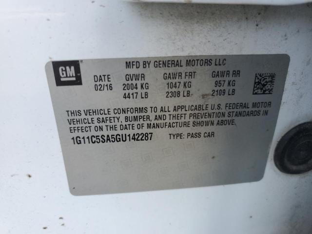 2016 CHEVROLET MALIBU LIM - 1G11C5SA5GU142287