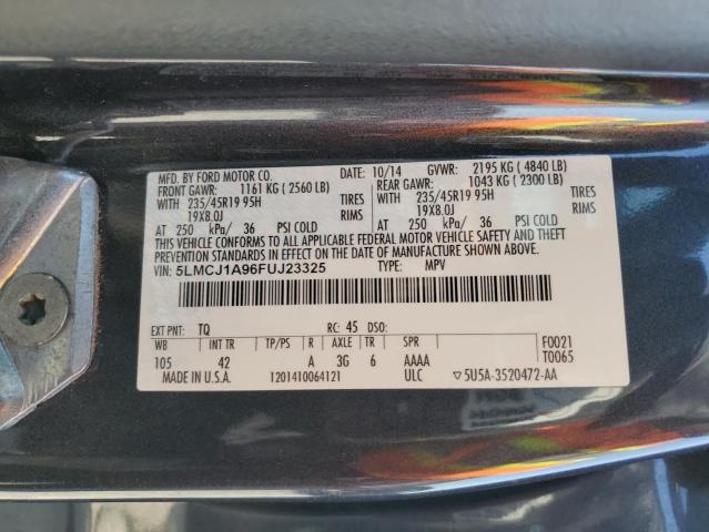 2015 LINCOLN MKC 5LMCJ1A96FUJ23325