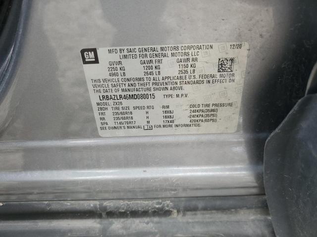 2021 BUICK ENVISION P LRBAZLR46MD080015
