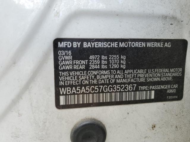 2016 BMW 528 I WBA5A5C57GG352367