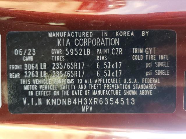 2024 KIA CARNIVAL L KNDNB4H3XR6354513