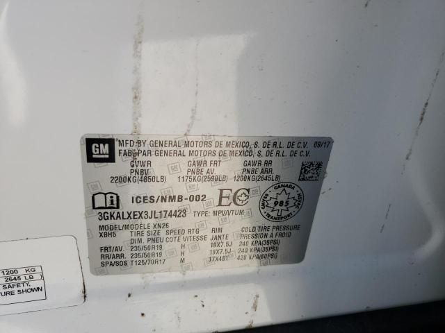 2018 GMC TERRAIN DE 3GKALXEX3JL174423