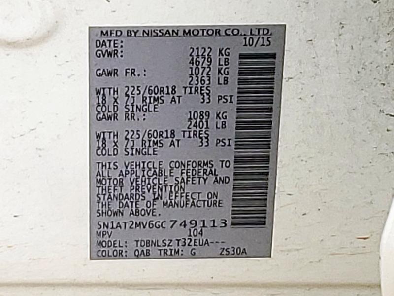 2016 NISSAN ROGUE S - 5N1AT2MV6GC749113