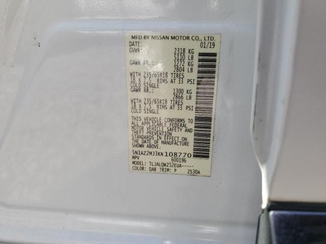 2019 NISSAN MURANO S - 5N1AZ2MJ3KN108770