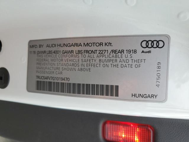 2016 AUDI TT TRUC5AFV7G1019470