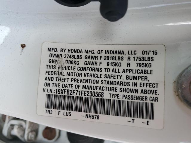 2015 HONDA CIVIC SE 19XFB2F71FE230568