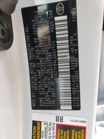 2020 TOYOTA AVALON LIM - 4T1DZ1FB4LU047174