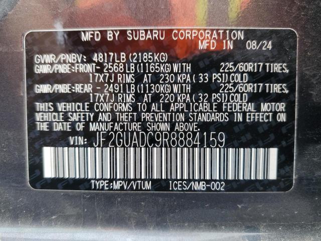 2024 SUBARU CROSSTREK - JF2GUADC9R8884159