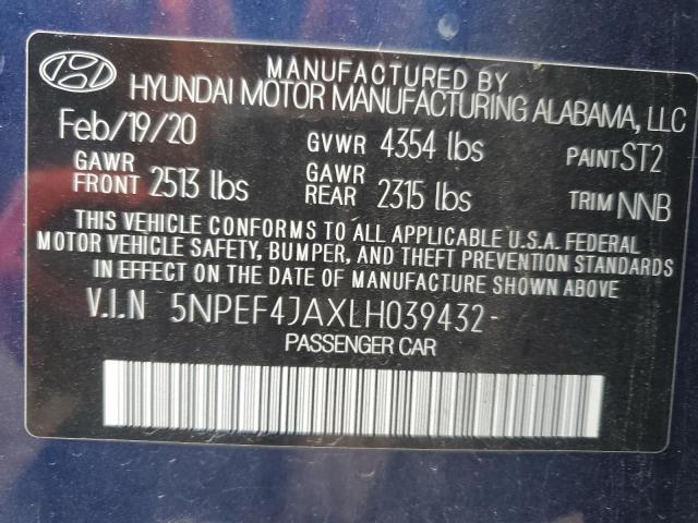 2020 HYUNDAI SONATA SEL - 5NPEF4JAXLH039432