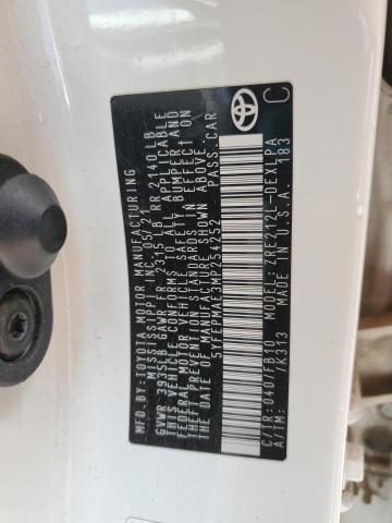 5YFEPMAE3MP254252 2021 TOYOTA COROLLA