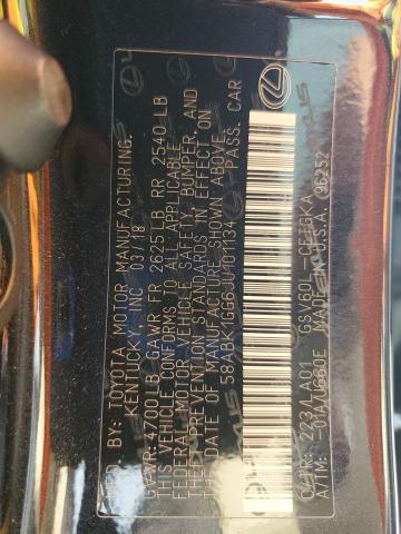 2018 LEXUS ES 350 - 58ABK1GG6JU101134