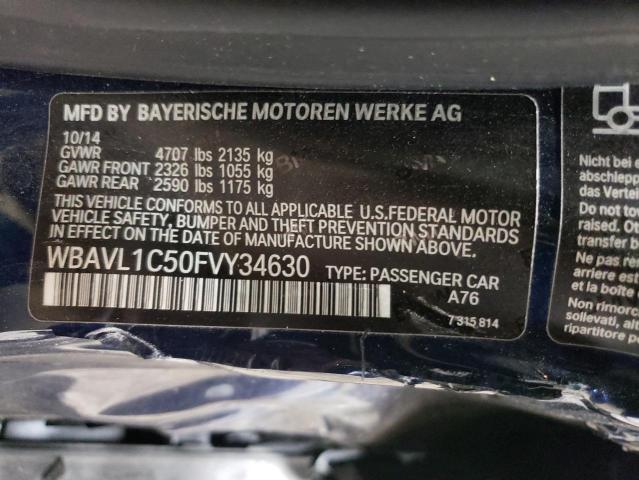 2015 BMW X1 XDRIVE2 - WBAVL1C50FVY34630