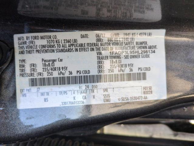 2017 FORD FOCUS ST - 1FADP3L95HL298134