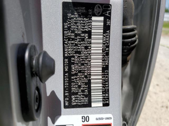 2017 TOYOTA COROLLA L - 2T1BURHE8HC804016
